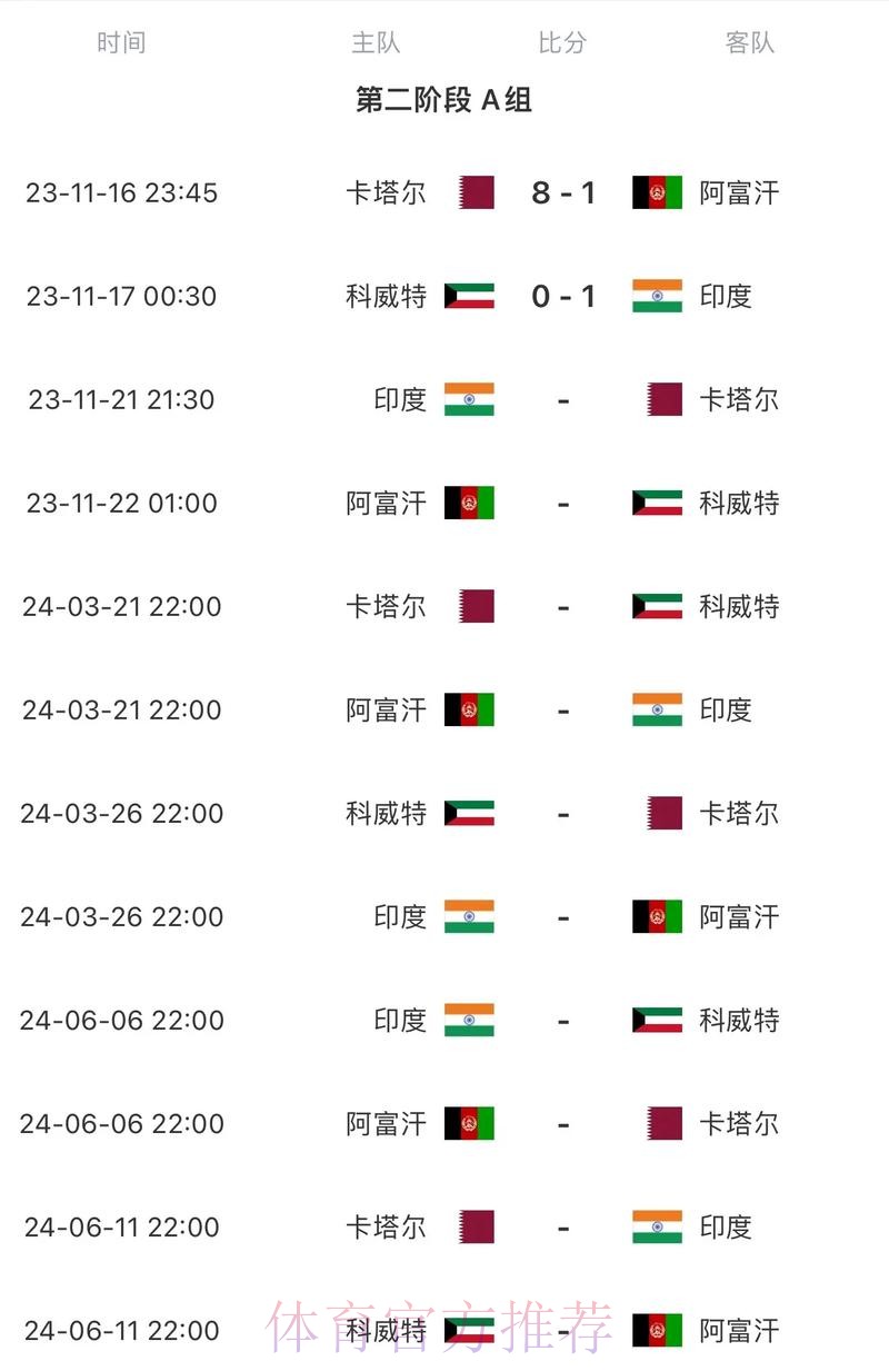 2026世界杯每日赛程完整版实时赛程官网入口